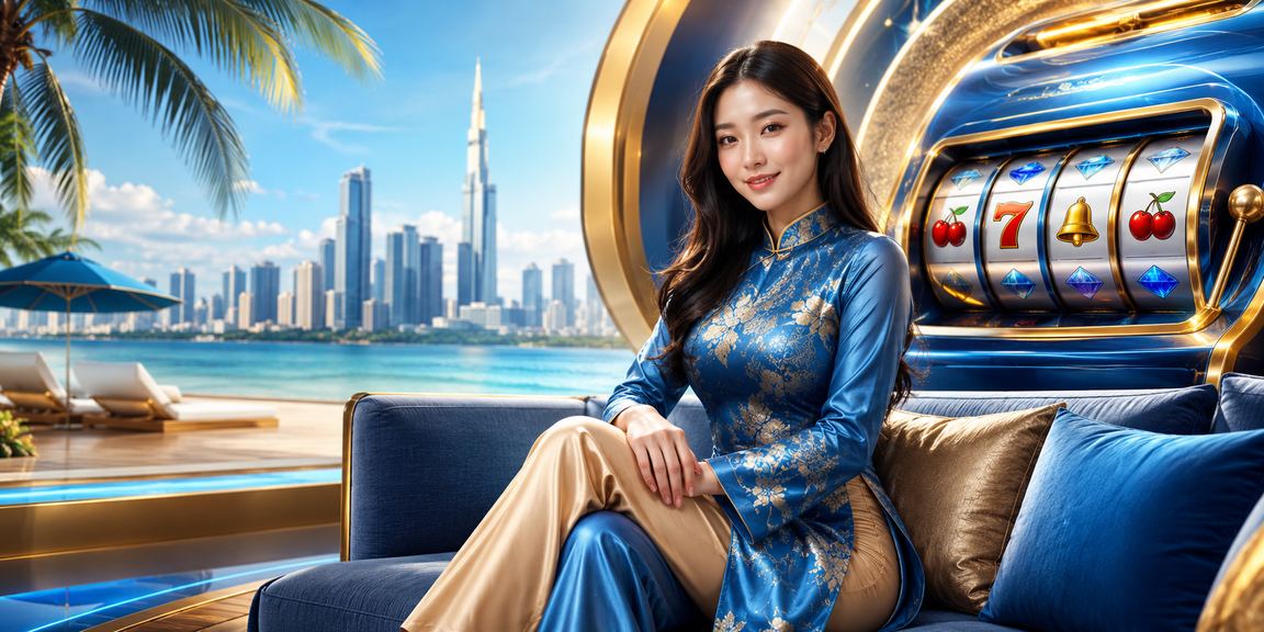 Cô gái mặc áo dài trải nghiệm slot game tại Thành phố Hồ Chí Minh